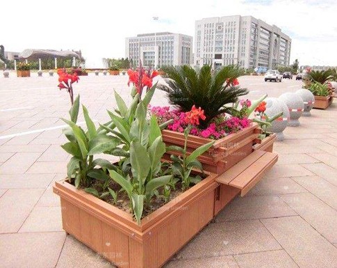 塑木景觀花箱 塑木景觀花箱